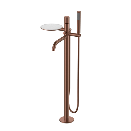 Смеситель STICK Boheme напольный BRUSHED BRONZE ручка SPIRALE 129-BRB.4