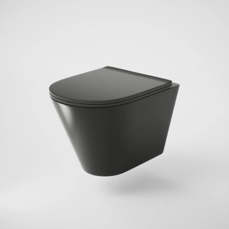 Унитаз Grossman GR-4477BMS (480*360*360) подвесной безободковый с тонкой крышкой, черный матовый