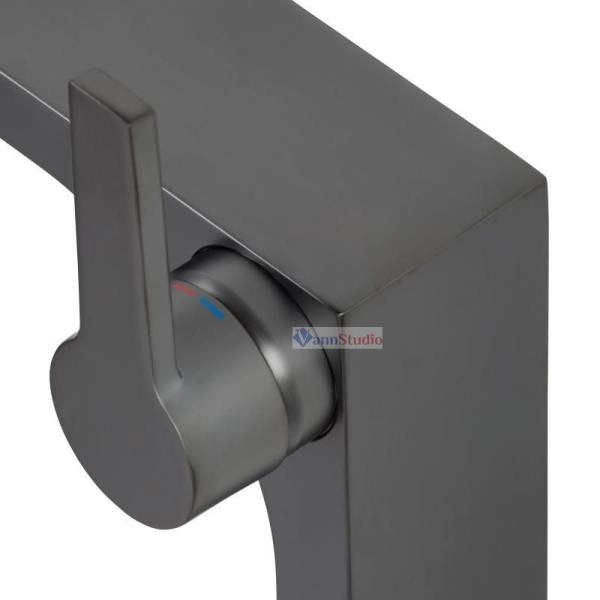 Смеситель для умывальника 150 51102130000 Хром черный шлифованный