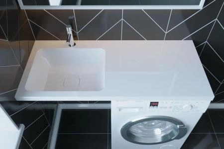 Раковина над стиральной машиной Madera Kamilla 110, левая