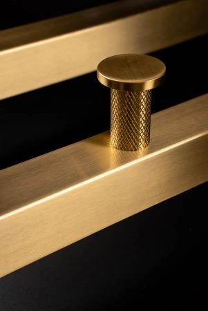 Полотенцесушитель электрический Boheme 2-трубы квадратный MATT GOLD 728-MG