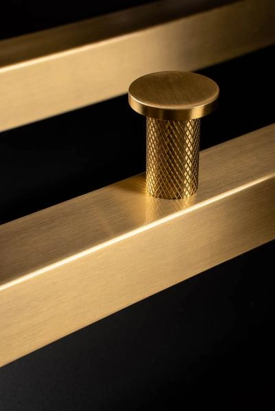 Полотенцесушитель электрический Boheme 2-трубы квадратный MATT GOLD 728-MG