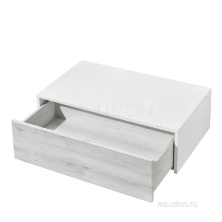 Комод Aquaton Сакура 1A236603SKW80 80 с ящиком,ольха наварра/белый глянец