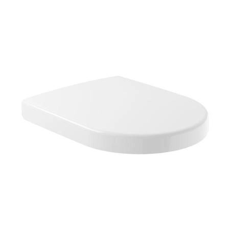 Villeroy&Boch Subway 2.0 Сиденье для унитаза, с микролифтом, цвет: белый/нержавеющая сталь