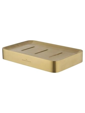 Мыльница с держателем WONZON & WOGHAND LOTTE, Брашированное золото (WW-8324-BG)