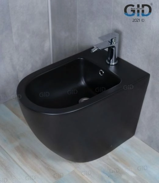 Биде Gid BDN-36BM 56 см напольное черный матовый
