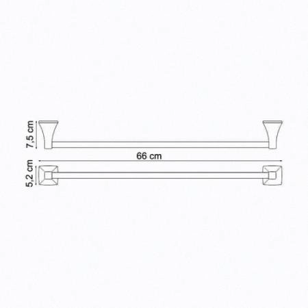 Полотенцедержатель WasserKraft Wern K-2530 хром