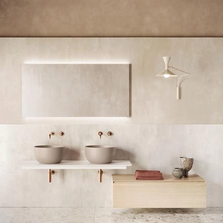 Catalano Sfera Раковина 42см h22 накладная, без отв., цвет: Seta Satinato
