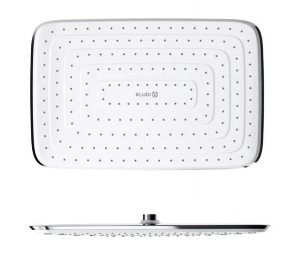 Верхний душ Kludi Freshline 6440005-00 40x26 см, прямоугольный, хром/белый
