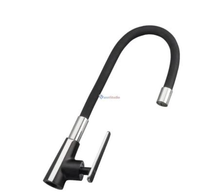 Смеситель для кухни Frap F4457 черный белый