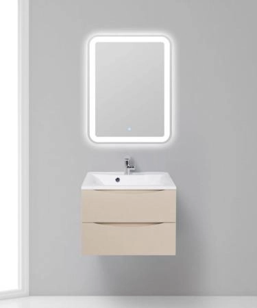 Тумба под раковину Belbagno MARINO Rovere Grigio подвесная 650x450x500 MARINO-650-2C-SO-RG-P