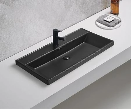 Раковина Gid Bm5580s встраиваемый 81 Черный матовый
