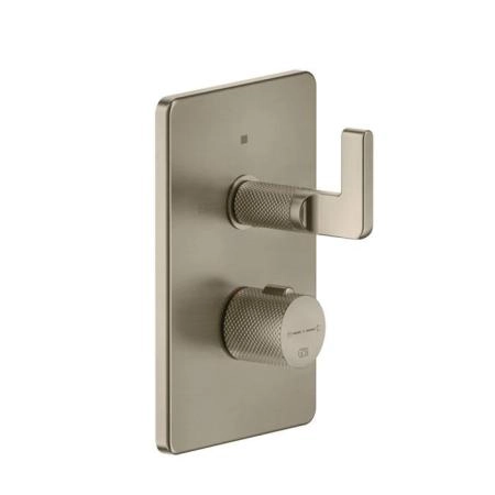 Gessi Inciso Встраиваемый термостатический смеситель на 2 источника, резьба 1/2", внешняя часть, цвет: finox