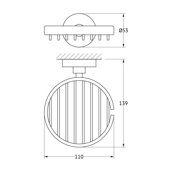 Мыльница-решетка  ARTWELLE Harmonie HAR 017 хром