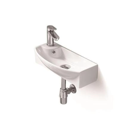 Раковина SantiLine SL-2013R 45,5x22 подвесная керамическая Белый