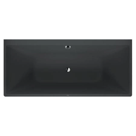 Duravit Vitrium Ванна пристенная 180x80см, с ножками, с2 наклонами для спины, прямоугольная, цвет: темно-серый матовый