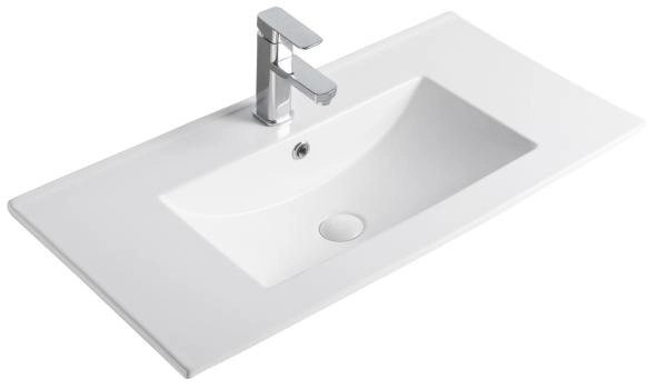Раковина Gid NYJ803-80 81x40 встраиваемая сверху белая