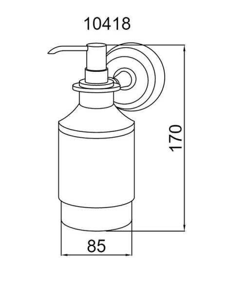 Настенный Диспенсер Boheme для жидкого мыла IMPERIALE 10418