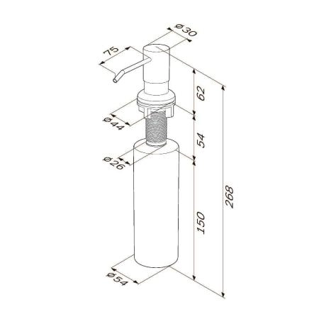 Диспенсер для кухонной мойки AM.PM X-Joy A8437122 черный