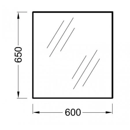 Зеркало Jacob Delafon OLA EB1080-RU 60 см