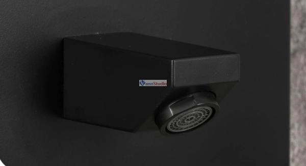 Душевая панель Frap F24005-6 черный для ванны