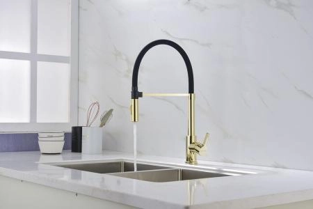 Смеситель для кухни Paulmark Halt золото Ha214021-G