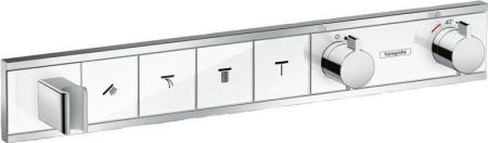 Hansgrohe 15357400 RainSelect Термостат для 4х потребителей, белый / хром
