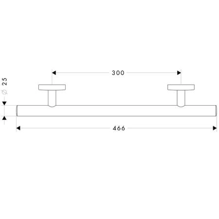 Hansgrohe Logis Поручень 40513000 хром