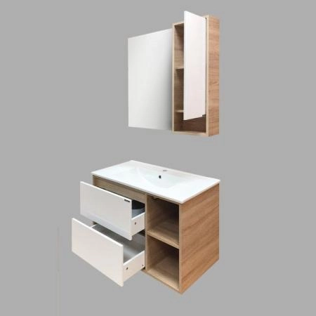 Тумба с раковиной Comforty Гамбург-90 дуб сонома