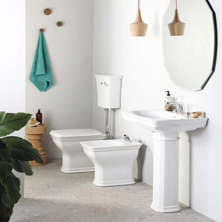 Artceram CIVITAS  Биде напольное  36х54 см, с крепеж. с 1 отв под смес, цвет: белый