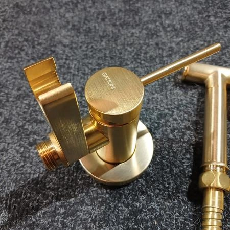 Gattoni Набор Гигиенический душ со встроенным смесителем, цвет: Oro Brush