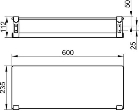 Полка для полотенец Keuco Plan 14975010000 хром