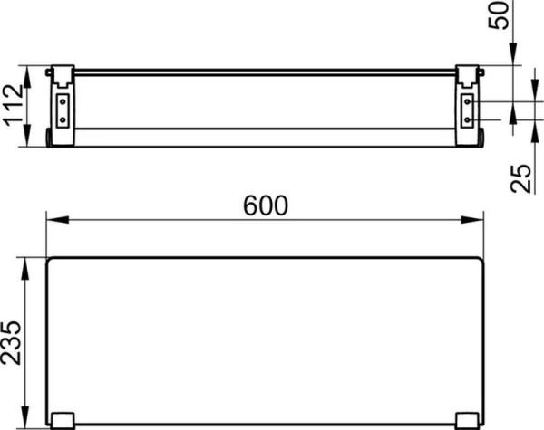 Полка для полотенец Keuco Plan 14975010000 хром