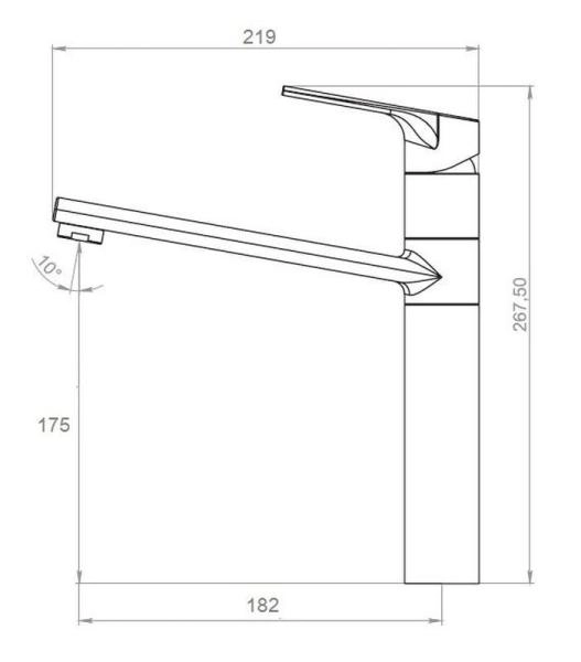 Смеситель для кухни ESKO Ontario ON 519B хром