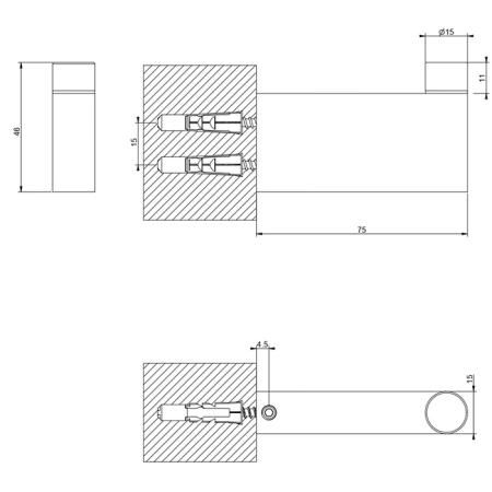 Gessi Origini Крючок, подвесной, цвет: Finox Brushed Nickel