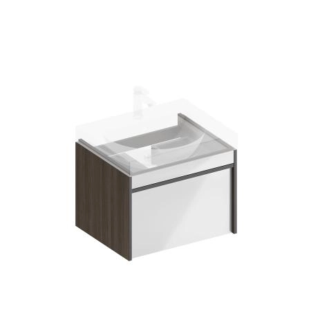 Тумба Kerama Marazzi MODULA МОДУЛА MO.60.1+1\AR подвесная 60 с ящиком 1+1, арабика