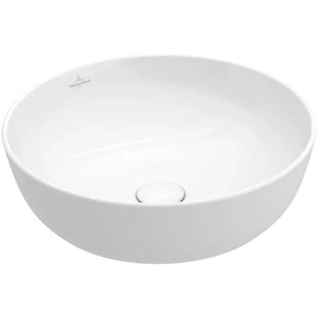 Villeroy&Boch Artis Раковина 43х43х12.5см., накладная, без отв., без перелива, TitanCeram, цвет: альпийский белый