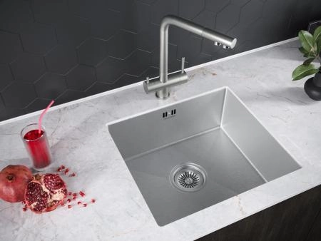 Кухонная мойка Paulmark LASSAN PM304444-BS золото 440х440мм брашированная нерж. сталь