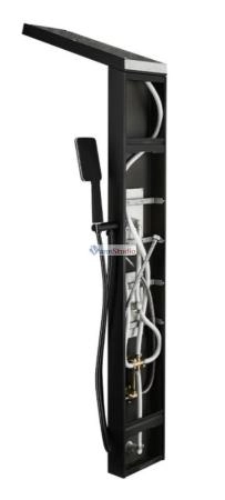 Душевая панель Frap F24005-6 черный для ванны