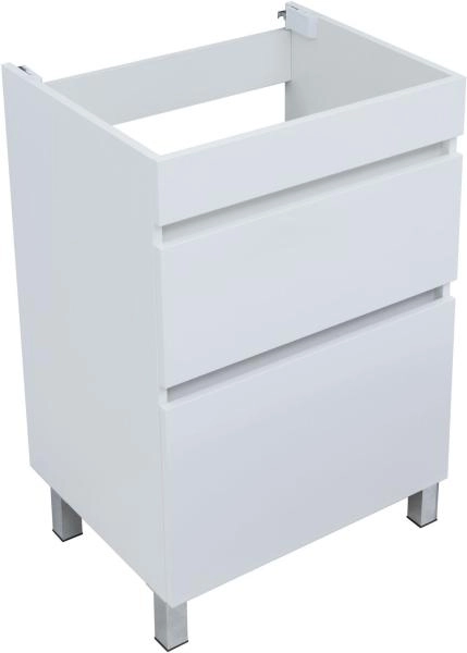 Тумба под раковину Aquanet Вега 58 белый глянец