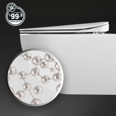 Унитаз CREAVIT FREE подвесной безободковый FE322-11CB00E-0000 (сиденье отдельно)