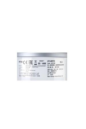 Водонагреватель накопительный Atlantic Opro Small 15 SB (под мойкой)