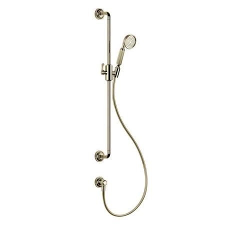 Gessi Venti20 Штанга для душа 800 мм., с ручным душем, шлангом 1500 мм. и подводом воды, цвет: Brass PVD