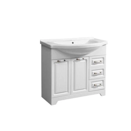 Тумба под умывальник Stella Polar Кармела 90, ольха белая, Эльбрус 90