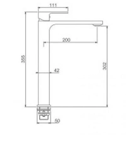 Смеситель Gappo G1083-82 для раковины высокий, белый /хром