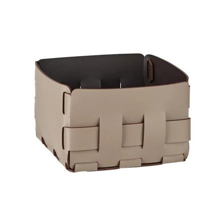 Colombo Adj Корзинка Mini Bottega, 19x19H13 см , цвет: капучино/шоколад