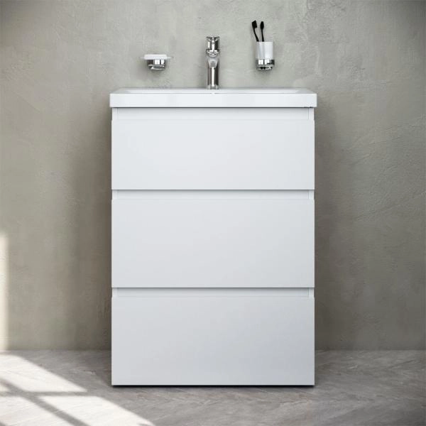 Тумба под раковину напольная AM.PM Gem S M91FSX0602WG белый глянец