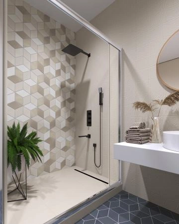 Душевая система встроенная с термостатом Timo Petruma черный (SX-5149/03SM)