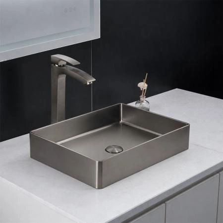 Раковина-чаша GAPPO GX401-9 51 см, оружейная сталь