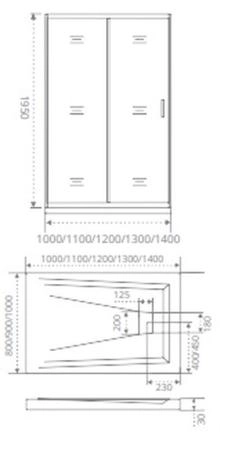 Душевая дверь GOOD DOOR ANTARES WTW-100-C-CH 100 прозрачное